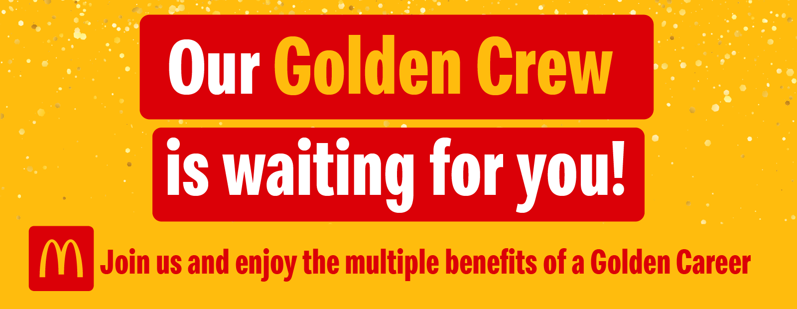 Become a member of the Golden Crew and enjoy our multiple benefits